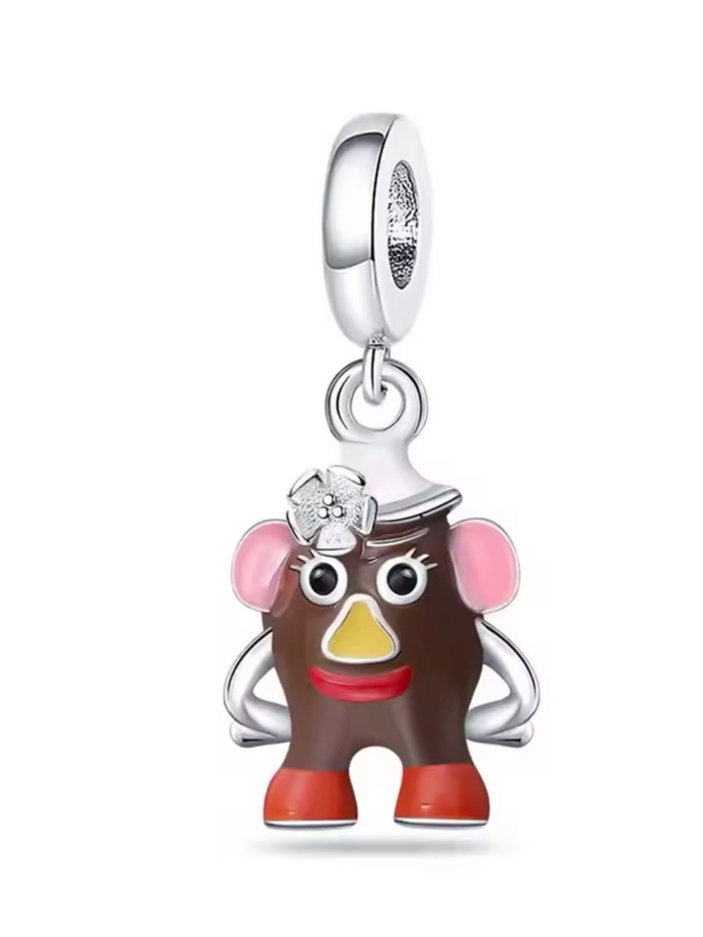 Mr & Mrs Potato head charm pendent set